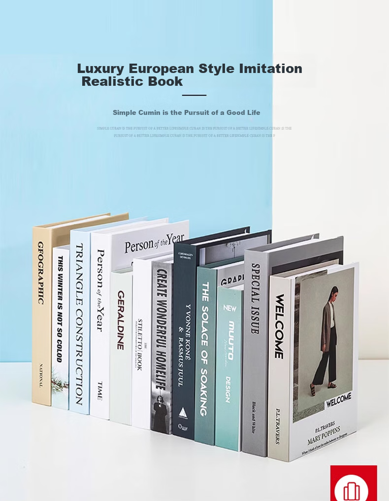 Jianyishijia Simple Modern Nordic Style Fake Book Decorative Prop Ornament Creative Living Room Bookshelf Display Model 1