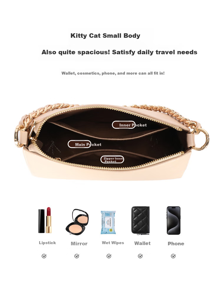 Mesuca X Hello Kitty Women's Handbag, Shoulder Crossbody Bag for Women, Gift Box Packaging, Birthday Gift for Girls 8