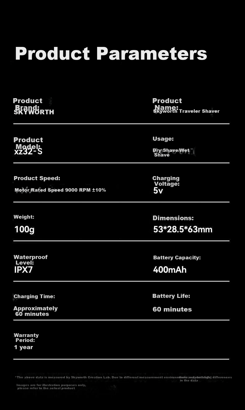 Skyworth [Mid-Autumn Festival Gift] Xingzhe Electric Shaver Razor for Men, Self-Operated Mini Portable Model, Clean Shave, Gift for Boyfriend, Husband, Father, Valentine's Day, Birthday, Holiday Price Protectio 5