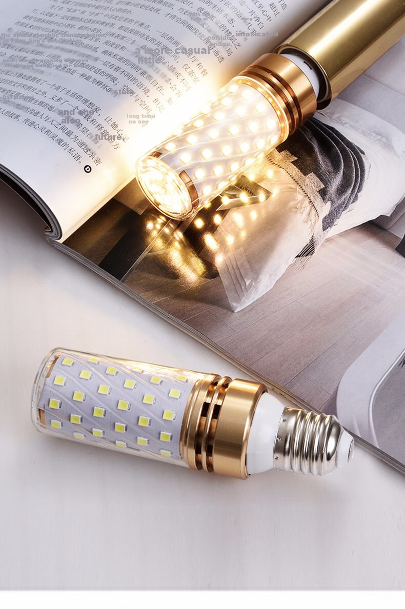 Zideng LED Corn Bulb Globe Light High Brightness 12W Energy-saving Replaceable Light Source E14 Small Screw Base 1