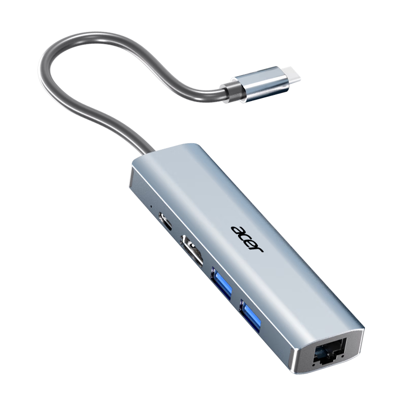 Acer Type-C Ethernet Port Expansion Dock, USB-C to HDMI Cable, 4K High-Definition Screen Mirroring, Suitable for Laptops
