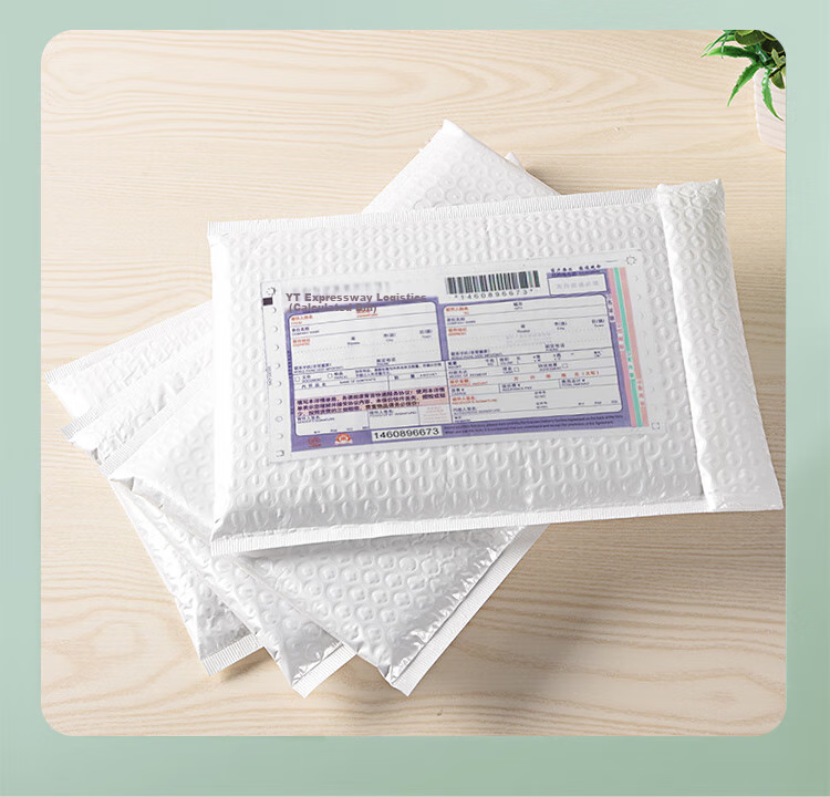 Keruier Express Delivery Packaging Bags, Composite Pearl Film Bubble Bags, Courier Packaging Bags, Plastic Envelope Bags, White Thickened Waterproof Shockproof Foam Packaging, Customizable [20 Pieces/set] 6