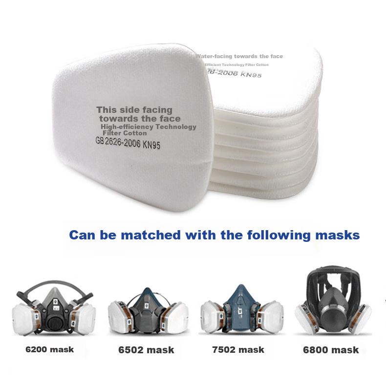 Anuoda Gas Mask, Dust Mask, Industrial Dust Mask, Paint Spray Mask, Full-Face Anti-Smog Mask 2