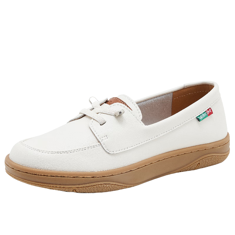 Walker Shop Aokasuo Retro White Sneakers for Women, Spring And Summer Casual Training Shoes, Women's Sports Casual Skateboard Shoes V141002