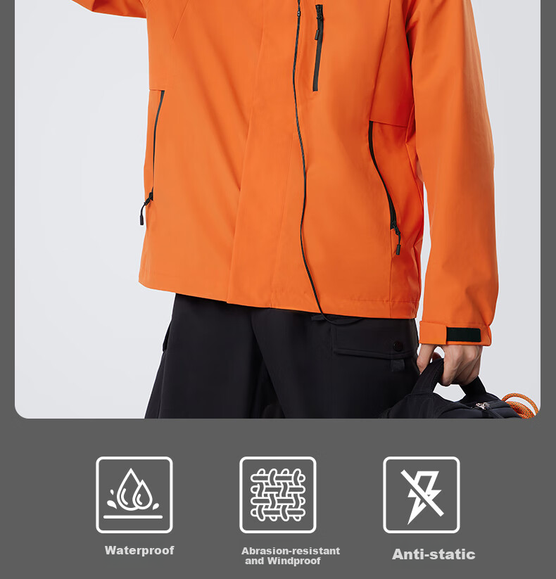CAMEL Men's Jacket, Spring And Autumn Style, Couple's Outdoor Travel Clothing, Hiking And Mountaineering Wear for Men, M14CS01668 2
