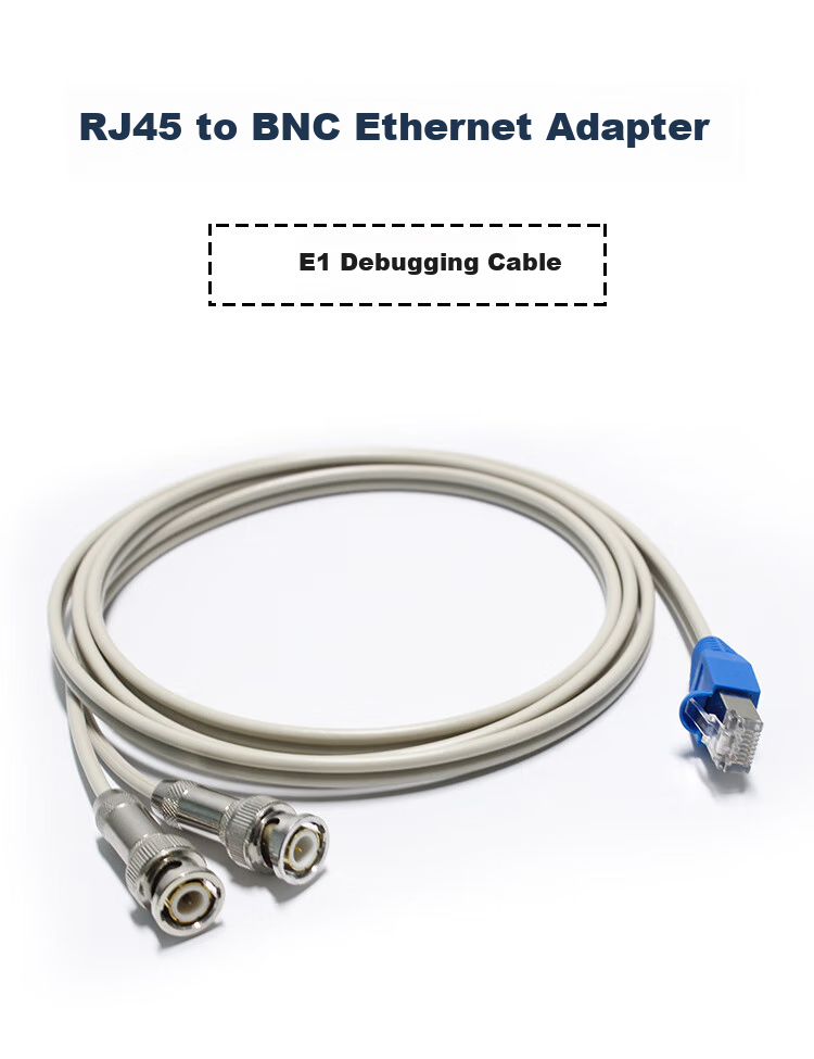 HAILE E1 Two Gigabit Debug Cable, RJ45 to BNC Converter Cable, 1 Meter, HT-RJ45 Default RJ48 Cable Sequence 2