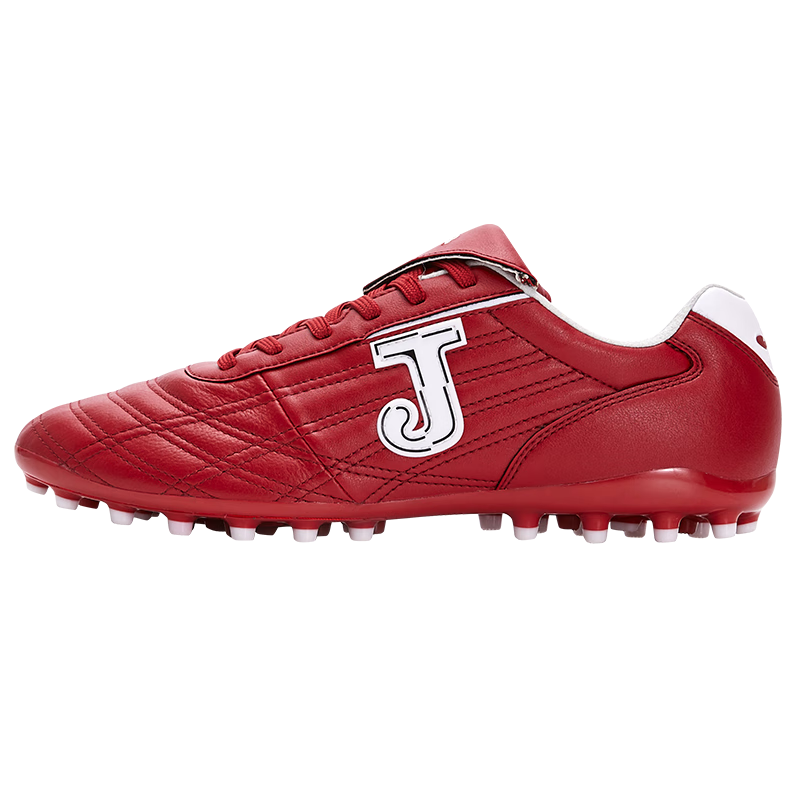 JOMA Kangaroo Leather Soccer Shoes for Men, Women, Adults, Children, Teenagers And Students MG Studs Football Match Training Shoes Wine Red Size 43