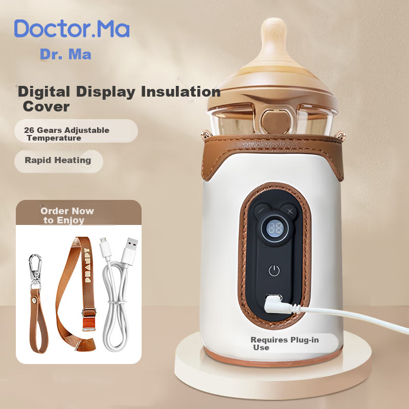 DOCTOR MA Bottle Warmer, Universal Milk Bottle Heating Device, Portable Electric Model, for Outdoor Use And Night Feeding, Bottle Warming Wonder