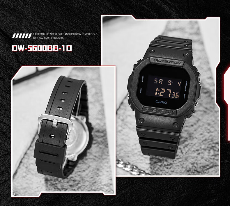 Casio Men's Watch, Small Square Sports Student Watch G-SHOCK Electronic Men's Watch GM-5600SCM 4