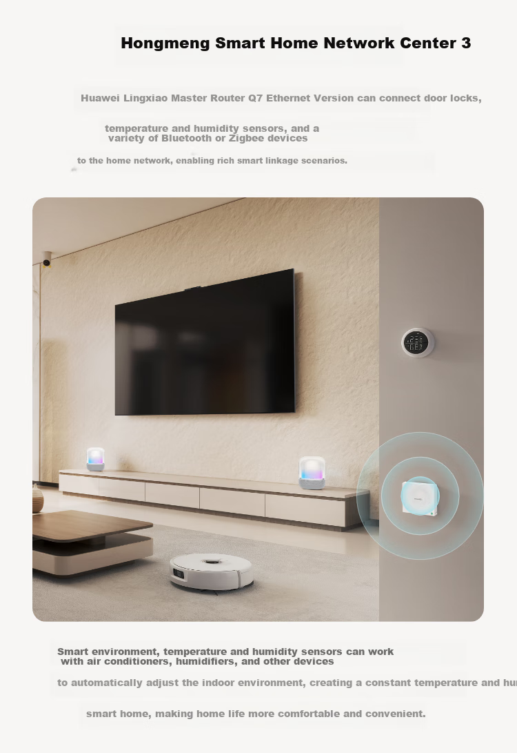 HUAWEI Lingxiao Parent-Child Router Q7 Ethernet Version, Fast Wi-Fi 7 Router, Gigabit Wall-Penetrating, First Global Star Flash Gateway Router 14