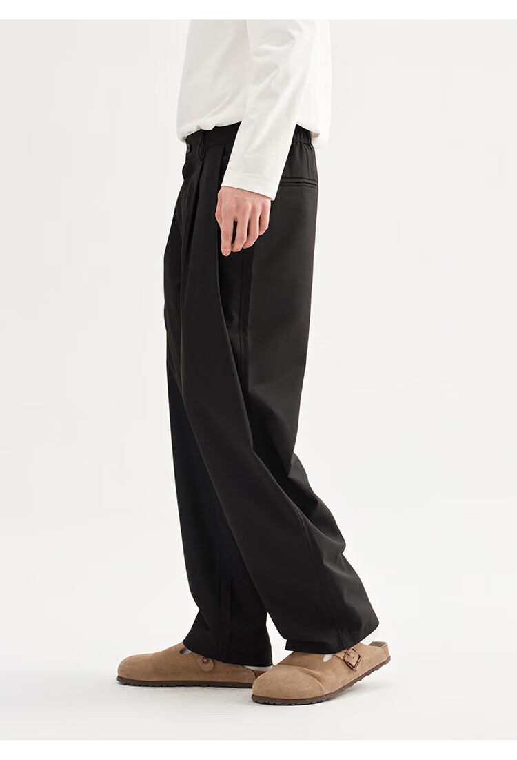 CHINISM CH Men's Trousers, Spring And Autumn Style, Loose-Fitting, Soft, Versatile, Straight-Leg, Draping, American-Style Casual Pants for Men, CCKB18N3157 14