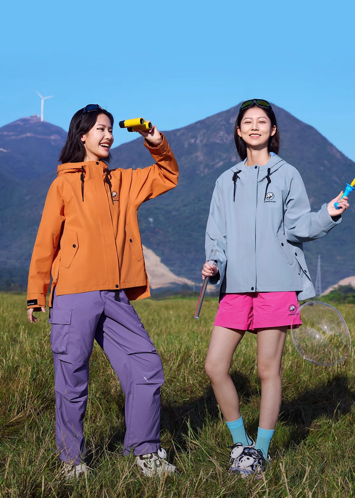 CAMEL Panda Series Women's Windbreaker Jacket, Outdoor Versatile Triple-Protection Hiking And Travel Coat B127 16