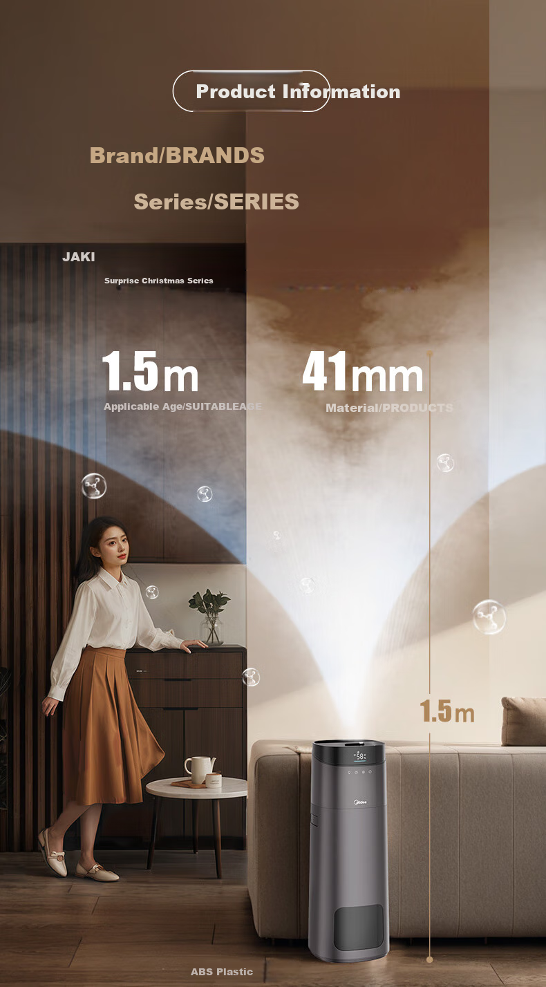Midea [UV Sterilization] AI Smart Humidifier Air Purifier for Bedroom Desktop Home Floor Office Large Capacity Mist Sprayer Pregnancy Baby Birthday Gift L160 3