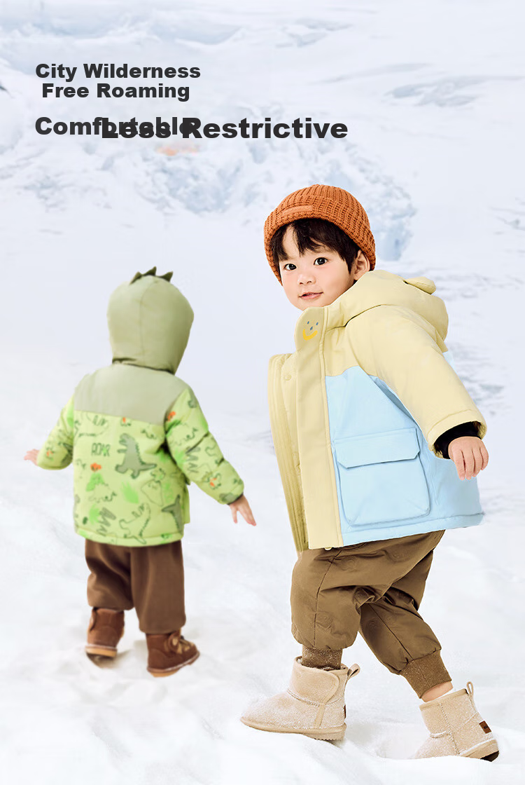 Minibala Children's Winter Warm down Jacket, Thick Baby down Coat [Triple Protection, Breathable] 12