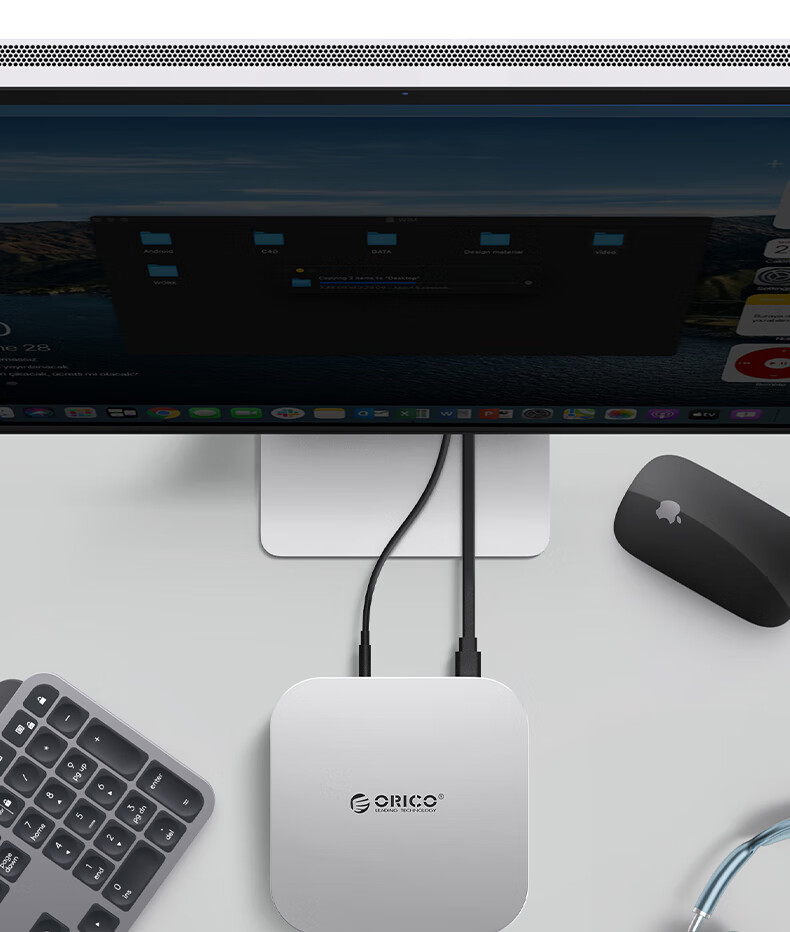 ORICO 8TB Portable SSD Compatible with Mac Mini M6/M4, Expansion Dock MiniMate External Hard Drive, 40Gbps High-Speed Storage, Heat Dissipation Base M4Ultra 5