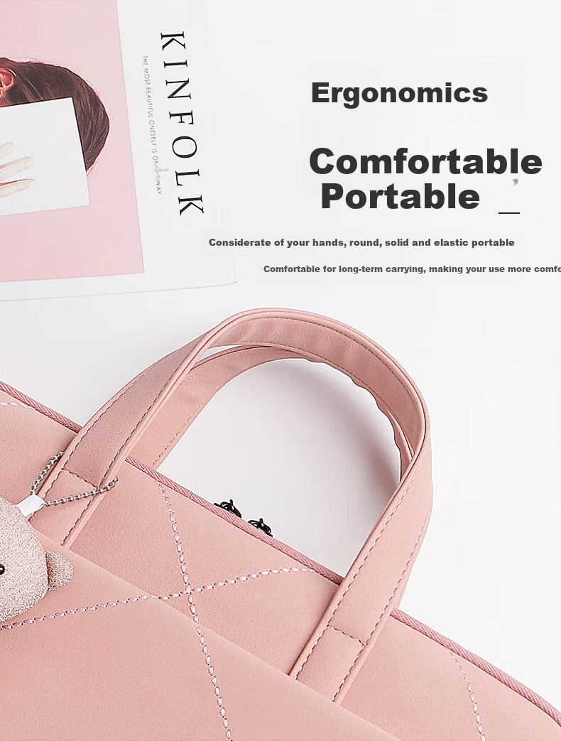 BRINCH Laptop Bag for Women, 13.3-Inch Business Commute Simple Style, Suitable for Apple And Huawei Notebooks 10