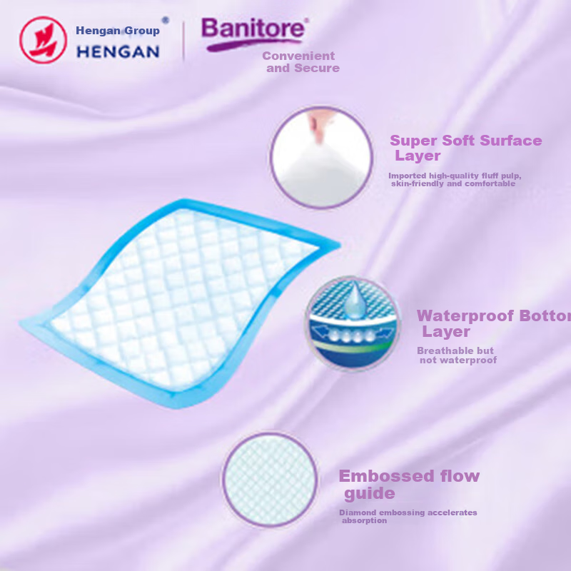 Banitore Care Pad, Waterproof XL Size 60 Pieces (Size 60*90cm), Adult Care Pad, Urine Pad, Care Pad