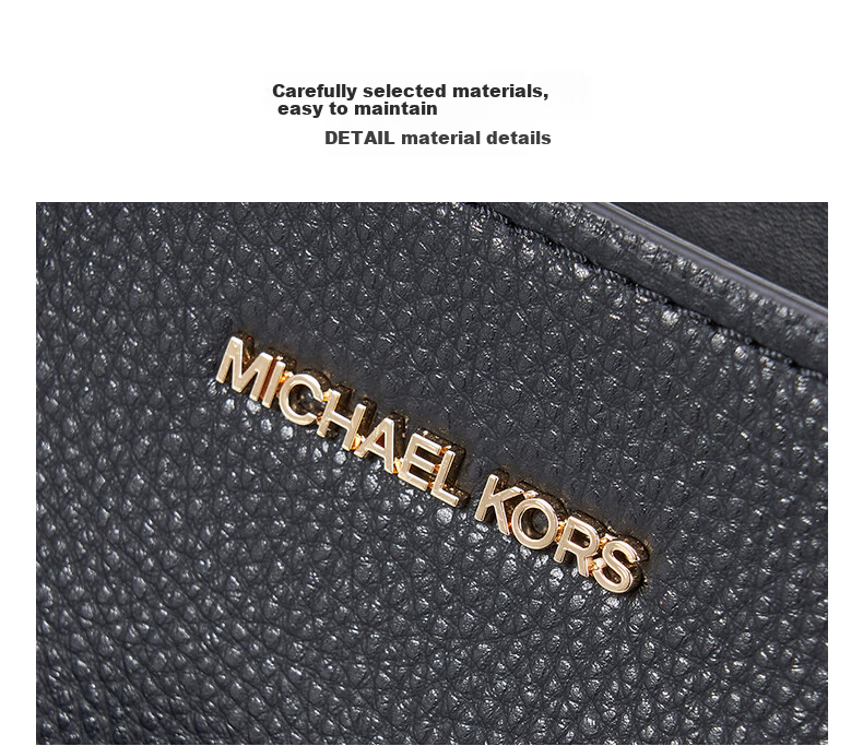 MICHAEL KORS New Year Gift for Girlfriend, Light Luxury MK Women's Handbag JET SET TRAVEL Tote Bag, Medium Size, Cowhide Brow 4