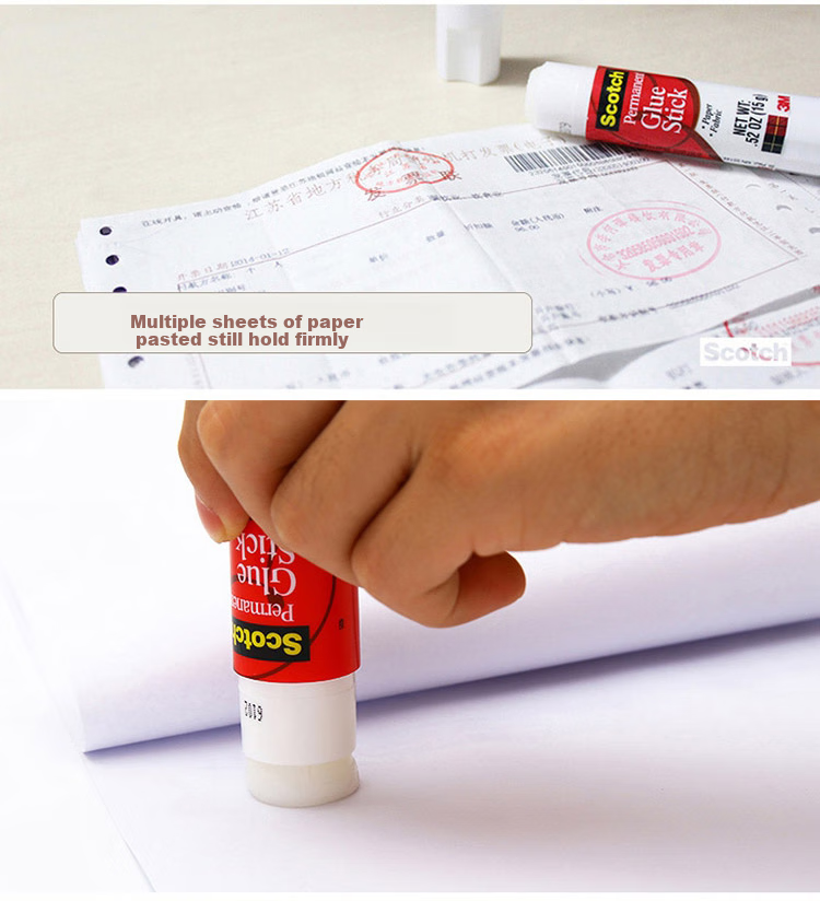 3M Glue Stick, Siga PVP White Strong Glue Stick, Solid Glue/solid Glue Stick/solid Glue Water, 6015, Pack of 5 4