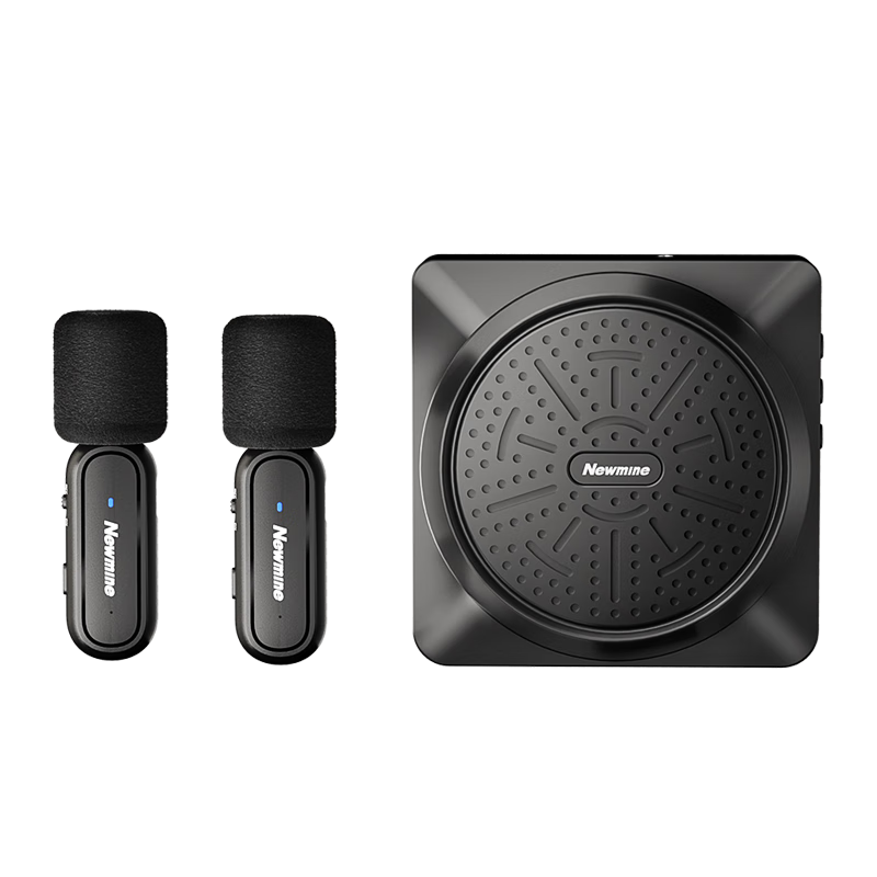 Newmine U-238 Mini Megaphone for Teachers, Wireless Clip-On Teaching Loudspeaker, Tour Guide Explanation Outdoor Portable Megaphone with High Volume Bluetooth Speaker And Dual Microphones