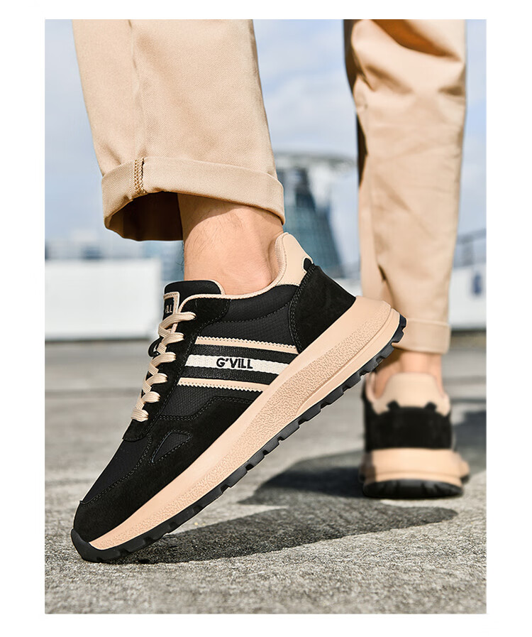 Guizhibu Men's Sports Shoes, Autumn And Winter 2026 New Style, Genuine Leather, Versatile Travel, High-End Non-Slip, Light Luxury, Running And Casual Shoes 8