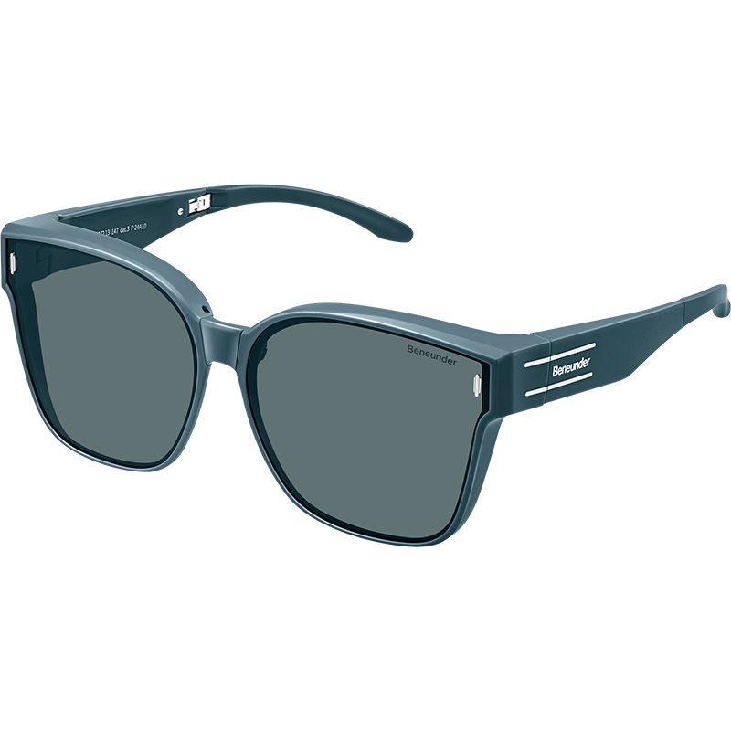 Beneunder Foldable Prescription Sunglasses Clip-On Polarized Large Frame Driving Outdoor FD496