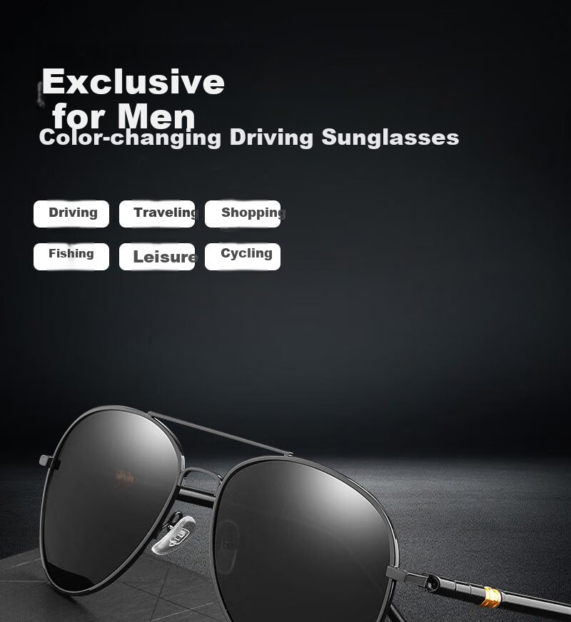 FESETE Sunglasses, Polarized Driving Glasses, UV Protection, Strong Light Blocking Sunglasses for School And Father's Day 1