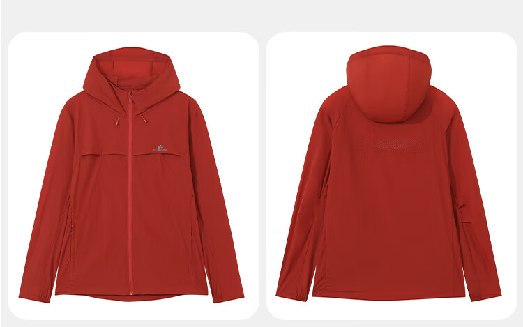 Pioneer Camp Zhuque Sun Protection Jacket for Women, Summer Outdoor Breathable UV-Resistant Hooded Original Yarn Sun Protection Clothing, Lightweight Outer Coat 21