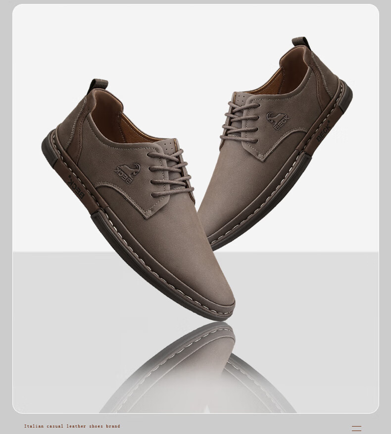 Gongyang Leather Shoes for Men, Genuine Leather, Spring And Summer Formal Business Shoes, British Style Trendy Casual Shoes for Men, Black, Size 44 11