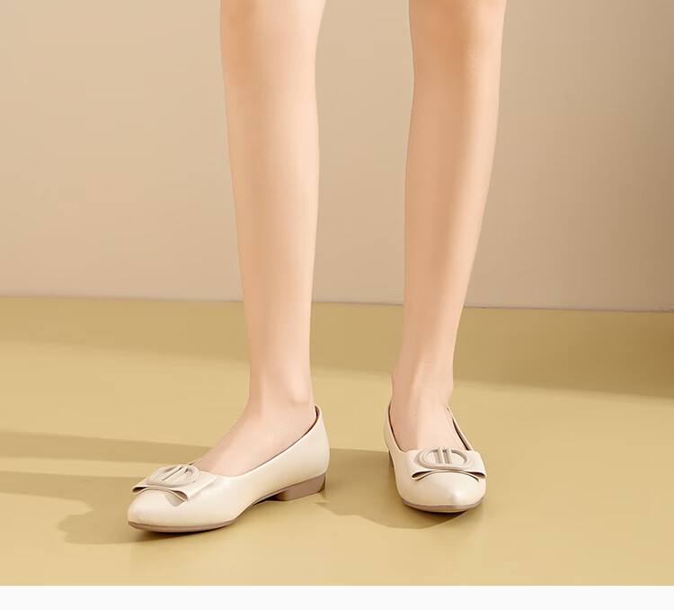Dusto Pointed Toe Low-Cut Women's Flats, 2026 New Spring Style, Low Heel Flat Shoes, Loafers, Soft Sole, Commuter Women's Shoes 4