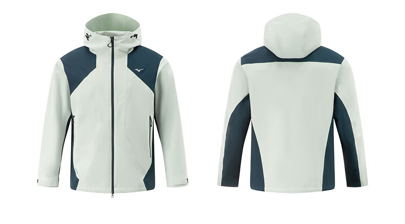 Mizuno ESSENTIAL Series, 2025 New Model, Unisex Windproof And Water-Resistant Hooded Soft Shell Woven Jacket 4