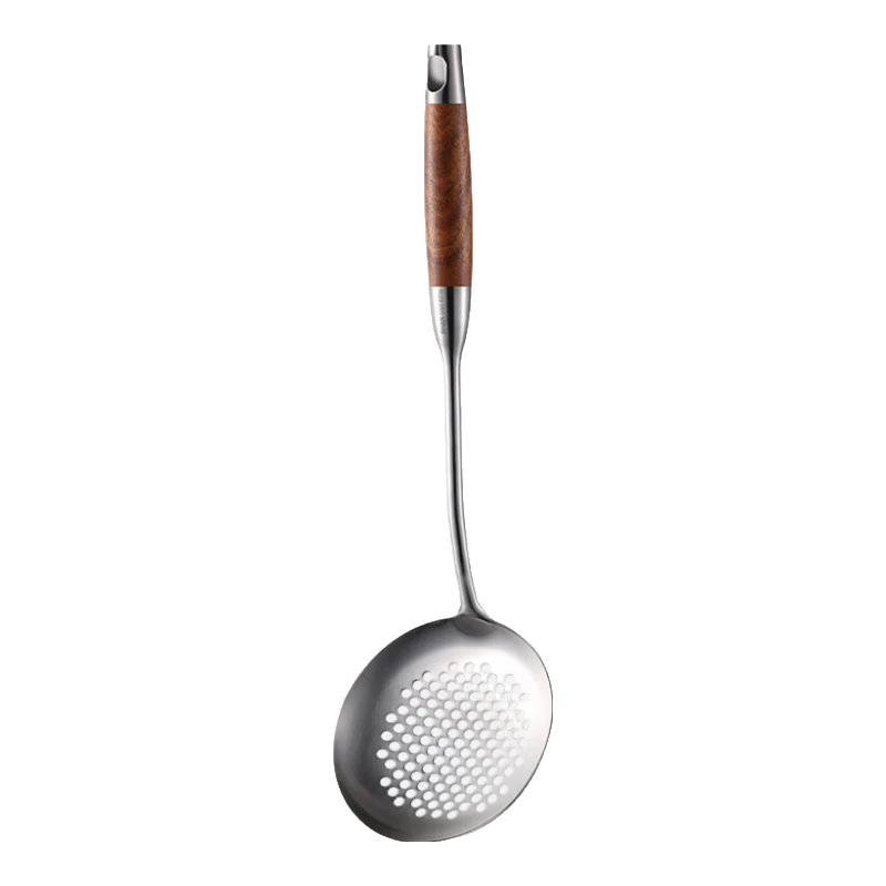 Jingmao Food-Grade Stainless Steel Strainer, Fine Mesh Oil Filter Ladle, Heat-Resistant Skimmer, Dumpling And Noodle Scoop, Long-Handled Hot Pot Spoo