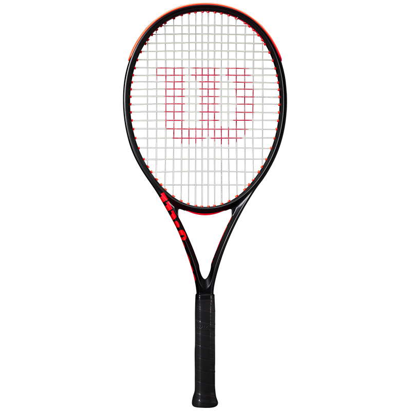 Wilson 2025 All-Carbon Integrated Professional Tennis Racket CLASH TEAM 103 V3.0, Small Black Racket