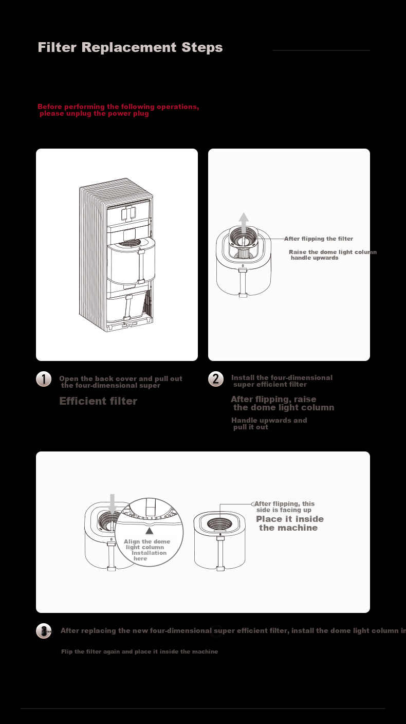 352 Z120 Air Purifier Original Filter, Formaldehyde Removal Filter Element, Siwei Chaoneng All-Purpose Filter [Middle Layer] 4