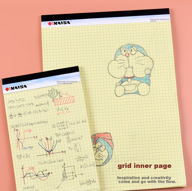 KAISA A4 Lined Notepad 50 Sheets WritePads 6-Pack KSU-0178 4
