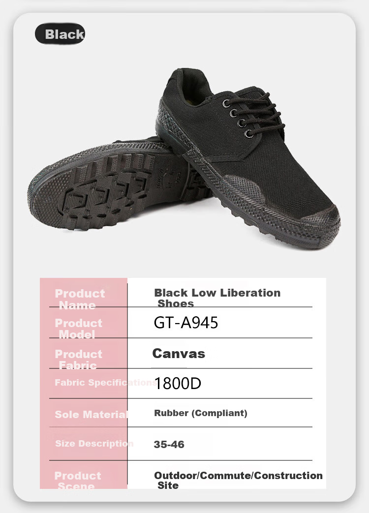 Gongtai Military Training Shoes, Work Boots, Student Military Training Footwear, Wear-Resistant Canvas Shoes, Men's And Women's Construction Site Shoes, Hiking Yellow Ball Shoes, Liberation Shoes, Size 37 6