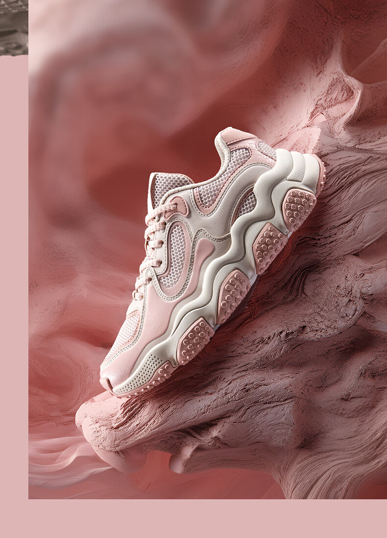 ERKE Casual Shoes, Spring New Retro Bread Shoes, Thick-Soled Sneakers, Fashionable Versatile Dad Shoes, Simple Women's | Xingyue 9