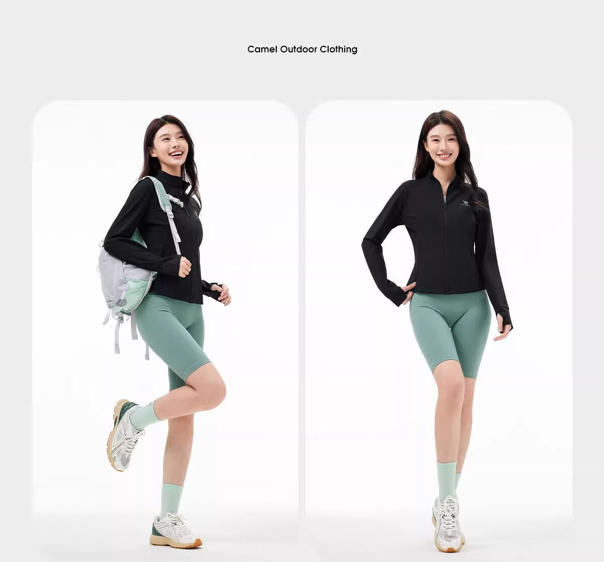 CAMEL Cold White Outdoor Stand-Collar Original Yarn Sun Protection Clothing, Moisture-Wicking Quick-Dry Cool-Feeling Breathable Sun Protection Jacket A25BZ01085 21