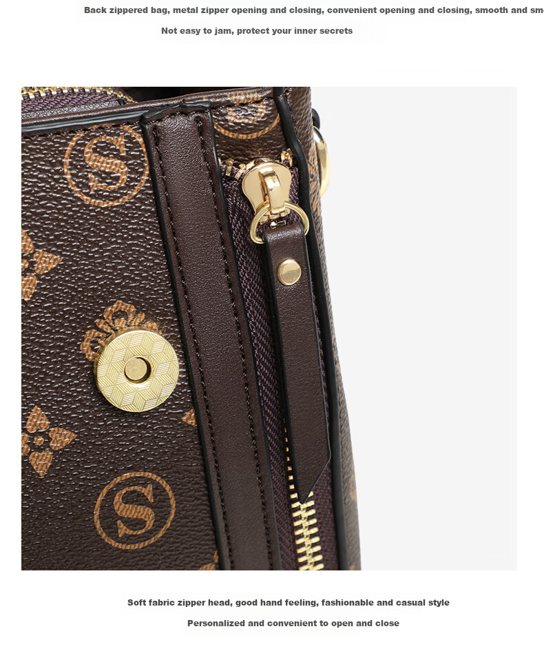 Aiqinghai Handbag, Women's Shoulder Crossbody Tote Bag, Versatile Mom Bag, Light Luxury Birthday Mother's Day Gift, Practical Present for Mom 10
