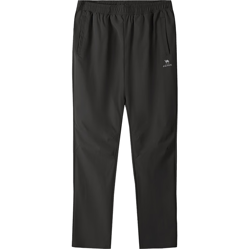 CAMEL Quick-Dry Casual Pants for Men, Spring And Summer New Style Loose Straight-Leg Woven Trousers for Dad, Running Sports Pants