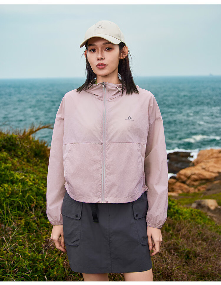 Pioneer Camp Sun Protection Clothing for Women, Summer Outdoor UPF50 Cool-Feeling Breathable Lightweight Sportswear Skin Coat Jacket, Milk White, M 7
