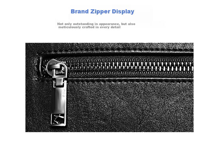 COW Men's Business Briefcase, Horizontal Handbag for Men, Laptop Bag, Tote Bag, 8610 Large Bag, 14 Inches 8