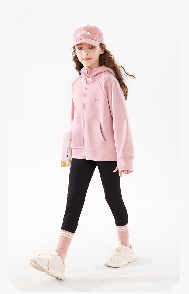 Disney Girls' Jacket, Spring And Autumn Children's Outerwear, Big Kids' Hooded Sweatshirt, Stylish Children's Clothing, 3DS067 Iris Purple, Size 140 5