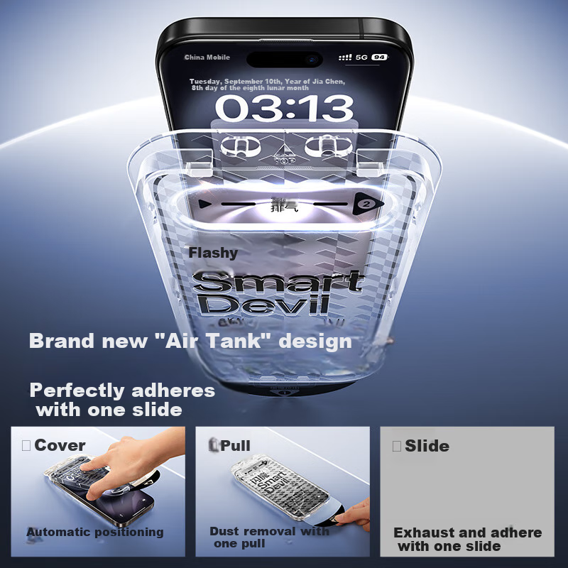 Защитное стекло SmartDevil для iPhone 15 Plus, прозрачное, 2 шт.