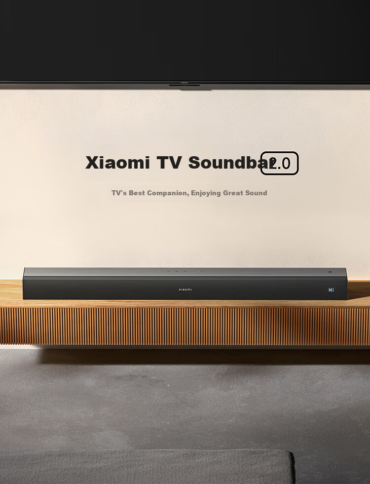 MI TV Soundbar 2.0, Soundbar Speaker System, Home Theater, Wireless Bluetooth 5.4 Speaker, Living Room Audio System, NFC Quick Pairing, Black 1