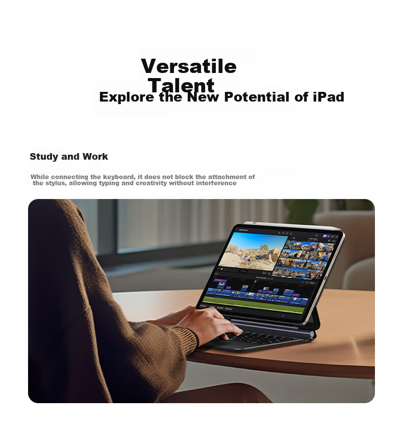 Ugreen Compatible iPad Magic Keyboard Apple Tablet Air 7/6/5/4 | Pro 2018-2022 11/10.9 Inch Keyboard Protective Case Integrated [New Upgrade | Lighter] 6