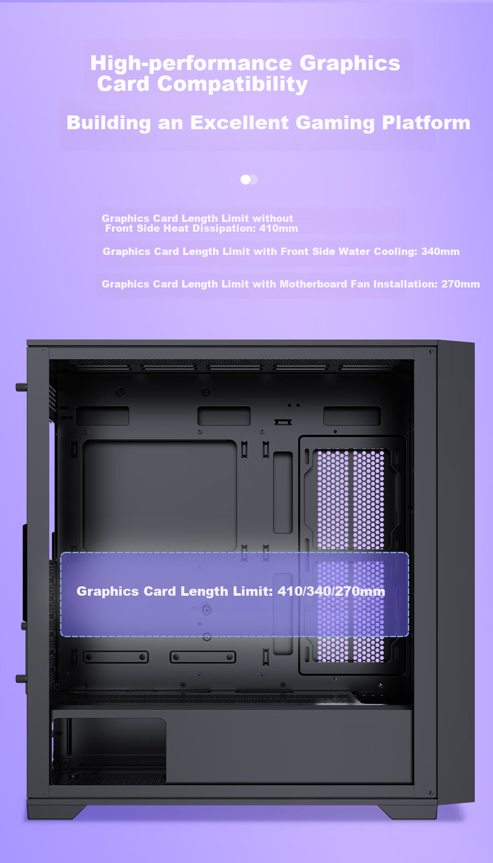 Thermaltake (Tt) Steel Shadow Wind S Black Case Water-Cooled Computer Tower (Supports EATX/Tempered Glass Side Panel/Supports 360mm Water Cooling/High Compatibility/4090 Graphics Card) 13