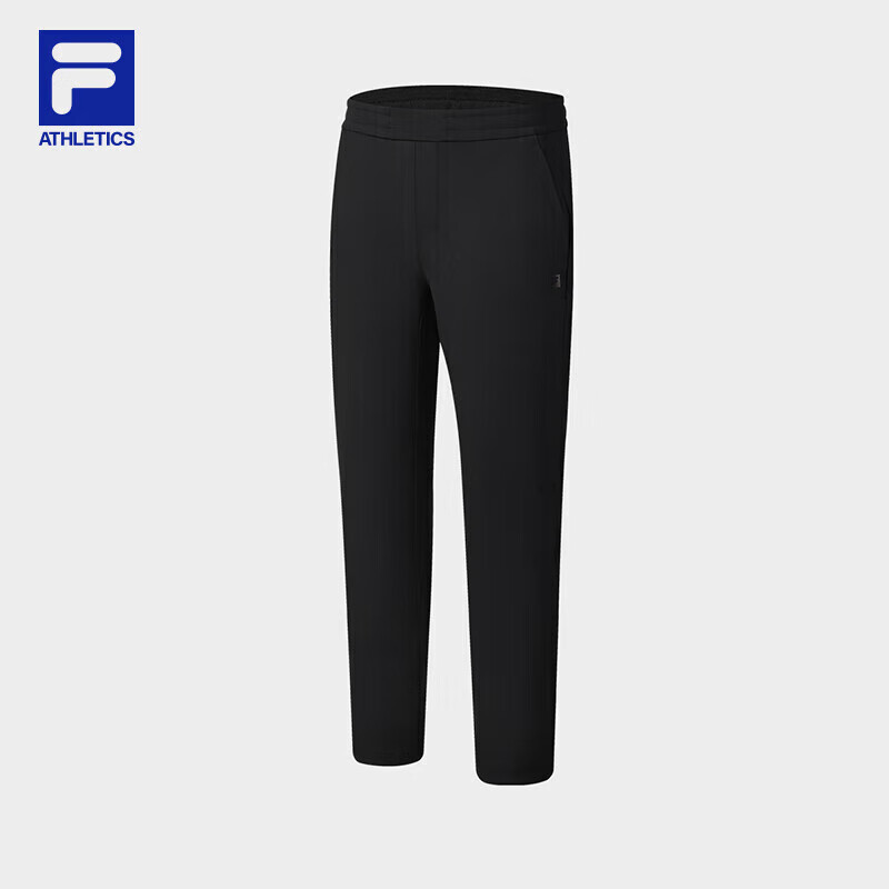 FILA Official Dynamic Pants for Men, Knitted Trousers, Simple Basic Fitness Running Sports Pants