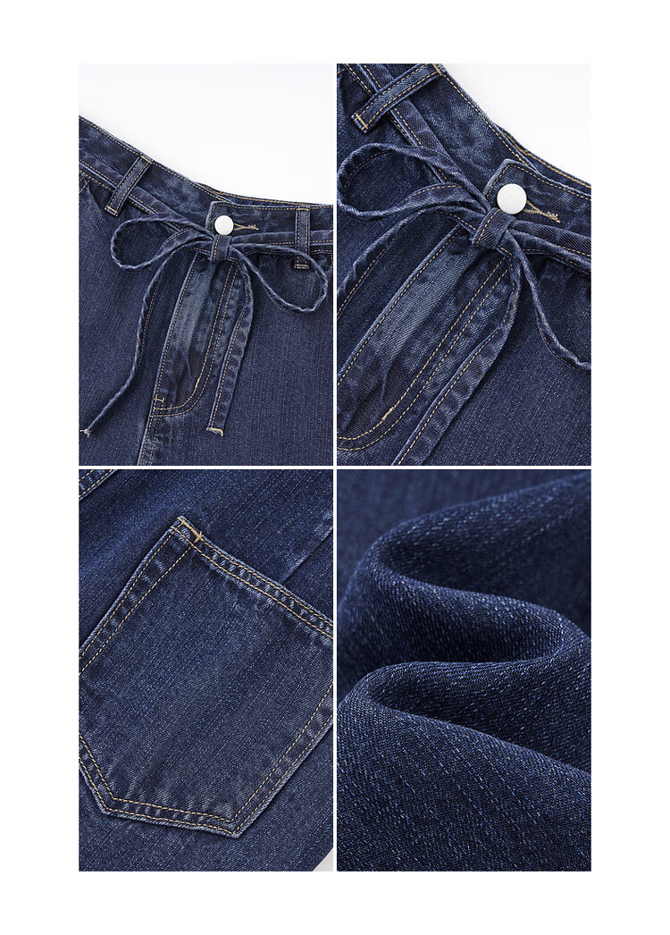 Mt [Selected 100% Lyocell] Spring Lightweight Stylish Wide-Leg Pants with Waist Tie, Comfortable Flattering Jeans for Wome 9