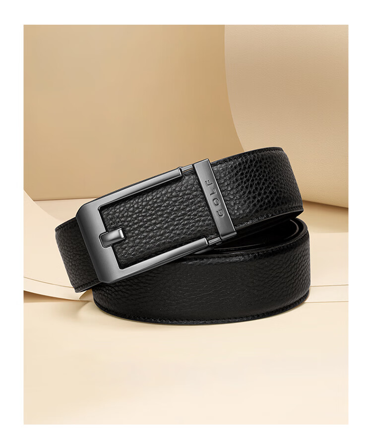 GOLF Men's Belt, Top-Grain Leather, Versatile Business Casual Jeans Belt, Gift Box Packaging, Present for Boyfriend Or Husband 11